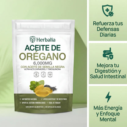 Herbalia™ Aceite de Orégano con Aceite de Semilla negra