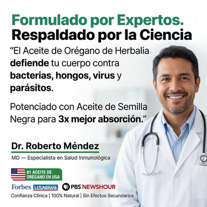 Herbalia™ Aceite de Orégano con Aceite de Semilla negra