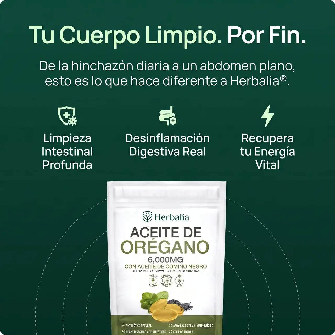 Herbalia™ Aceite de Orégano con Comino Negro