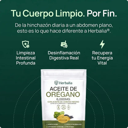 Herbalia™ Aceite de Orégano con Comino Negro