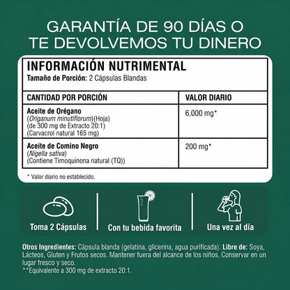 Herbalia™ Aceite de Orégano con Comino Negro